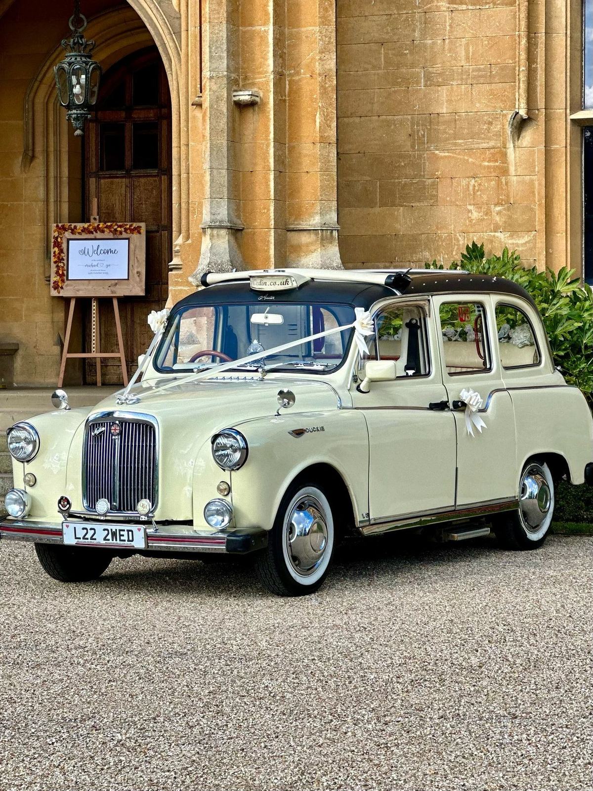 White London Taxi — Bedford Executive Cars
